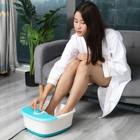 Nouveau Spa de Bain de Pieds Chauffant Ionique Populaire pour la Circulation Sanguine, avec Pierre Ponce, Capacité 6,5L, Quatre Modes de Massage