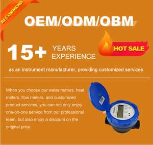 Hot bán thông minh siêu âm Đồng hồ nước DC24V Nylon cơ thể IP68 R400 R800 T50 <span class=keywords><strong>LCD</strong></span> hiển thị có thể hiển thị nhiệt độ nước cung cấp OEM - Product Image 2