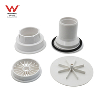 Nouveau Style ABS Corps Principal Avec 115mm Couvercle Blanc Vertical Salle De Bains Douche Égouttoir En Plastique Plateau De Douche Drain