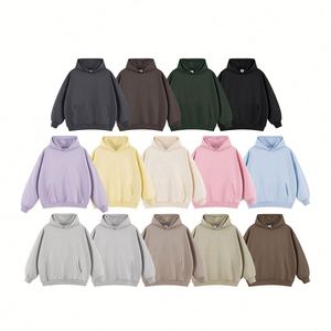 เสื้อฮู้ดดี้โอเวอร์ไซส์สำหรับผู้ชาย H5439 คุณภาพสูง ผลิตตามสั่ง OEM MOQ ต่ำ ผ้าฝ้ายผสม 400 GSM บุผ้าเฟรนช์เทอร์รี่ แบบยูนิเซ็กส์ - Product Image 2