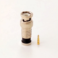 Connecteur coaxial RF mâle BNC 1P de haute qualité RG59 pour câble de caméra CCTV AHD 50 Ohm
