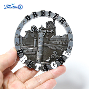 OEM ODM Dubai <span class=keywords><strong>Rome</strong></span> Souvenir touristique Aimant de réfrigérateur en métal par sublimation Aimants de réfrigérateur promotionnels - Product Image 6