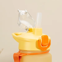 Bouteille d'eau sportive motivante de grande capacité, 1 litre, sans BPA, 32 oz, réutilisable, dégradé givré, avec paille, pour extérieur, gym et fitness