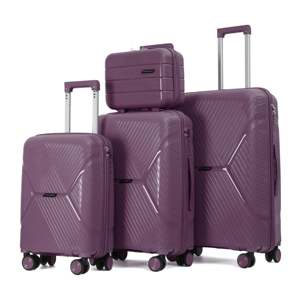 Juego <span class=keywords><strong>de</strong></span> Maletas <span class=keywords><strong>de</strong></span> Viaje Rígidas <span class=keywords><strong>de</strong></span> 4 Piezas, Coloridas, Modernas, <span class=keywords><strong>de</strong></span> Dibujos Animados, con Ruedas Giratorias <span class=keywords><strong>de</strong></span> 360 Grados, Gran Capacidad, Resistentes al Agua - Product Image 3