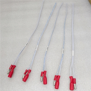Harnais de câblage personnalisé en cuivre isolé en PVC 300V, assemblage ODM OEM, fiche à broche F1.25, AWG22, 310 mm pour machine électronique - Product Image 1
