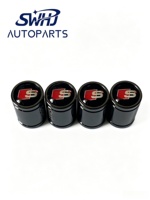 Nouveaux capuchons de valve de pneu de voiture Heng Ji ZAW071801M avec logo S en aluminium pour Audi A3 A4 A6 Q3 Q5 S RS Series