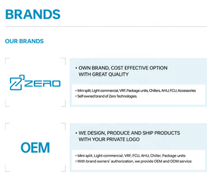 Zero R410A T1/T3 đa chia thương mại điều hòa không khí ccassette Trần 32hp 90Kw 30ton VRF hệ thống Duct điều hòa không khí - Product Image 6