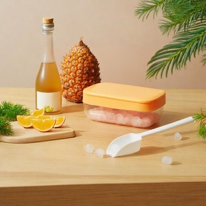 Easy-release Elastic Round Square Colorful Silicone Tray <b>Ice</b> <b>Maker</b> With Lid Kitchenware <b>Ice</b> Cube Mold With Tray for Kitchen - Product Image 6