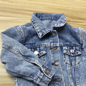 Veste <span class=keywords><strong>en</strong></span> <span class=keywords><strong>jean</strong></span> décontractée pour enfants LTH, coupe simple, mode personnalisée, denim lavé pour bébés garçons et filles - Product Image 4