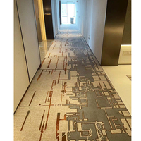 Moquette murale moderne sur mesure pour hôtel, 100% nylon, 12 mm d'épaisseur, haute circulation, anti-fatigue, pour hall d'hôtel 5 étoiles, couloir, chambre d'hôtes