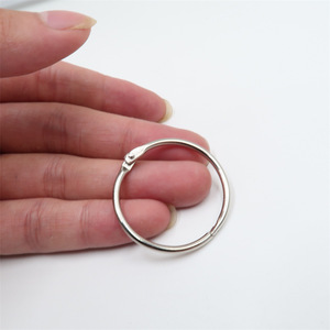 Metal Coil <b>Binder</b> <b>Ring</b> C Shape Snap In Loose Leaf Clips For Photo Albums And Bookbinding Metric Size YQSQ - Product Image 1