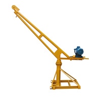 Mini-Bauaufzug 200kg 12m, 220V/380V Drehkran, Reinkupfermotor, Verdrehsicheres Stahlseil