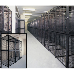 <span class=keywords><strong>Cage</strong></span> de stockage en métal casier de stockage de treillis métallique à double niveau <span class=keywords><strong>cage</strong></span> de stockage verrouillable autoportante - Product Image 1