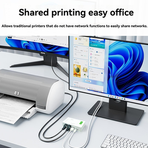 USB LPT 网络打印机服务器 双以太网端口 免驱动 适用于激光喷墨点阵打印机 现货 一年保修 - Product Image 5