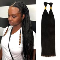Peluca Trenzada Barata de Cabello Humano, Peluca Frontal de Encaje Peruano de Cabello Virgen, Pelucas de Cabello Humano con Encaje Completo, Peluca Frontal de Encaje HD 360 para Mujeres Negras