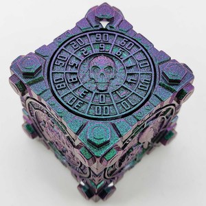 Cubo Metálico Cuadrado Popular para Jugar con los Dedos, 7 en 1, Dados Giratorios DND para Juegos de Mesa - Product Image 5