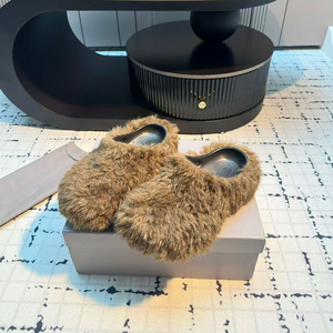 Genuine Wool-Lined Platform Clogs: Multi-Color Warm Winter <strong>Slippers</strong> - Product Image 1