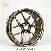 Rines de Aleación Forjada 6061-T6 de 21 Pulgadas 5x108 en Bronce Satinado para Vehículos Eléctricos Tesla Model Y y BYD Seal