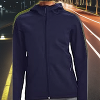 Veste Softshell Longue Sportive pour Homme avec Capuche, Doublure Polaire, Fermeture Éclair Frontale, Coupe-Vent Respirante, Idéale pour l'Hiver et les Activités de Plein Air