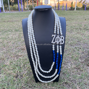 <span class=keywords><strong>Collane</strong></span> di gioielli di alta qualità alla moda Custom Zeta Phi Beta collana di perle con ciondolo collana di perle gioielli da donna da ragazza - Product Image 6