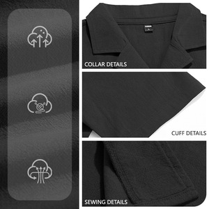 Chemise décontractée ample pour <span class=keywords><strong>homme</strong></span>, style américain, tendance estivale, col à revers perlé, manches longues, pour la plage, modèle transfrontalier - Product Image 3