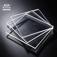 Panneau acrylique extrudé transparent 1,22 x 2,44 m, 2 mm, 3 mm, 4 mm pour enseignes publicitaires, panneaux rétroéclairés, fabrication de logos, affichage POP pour expositions
