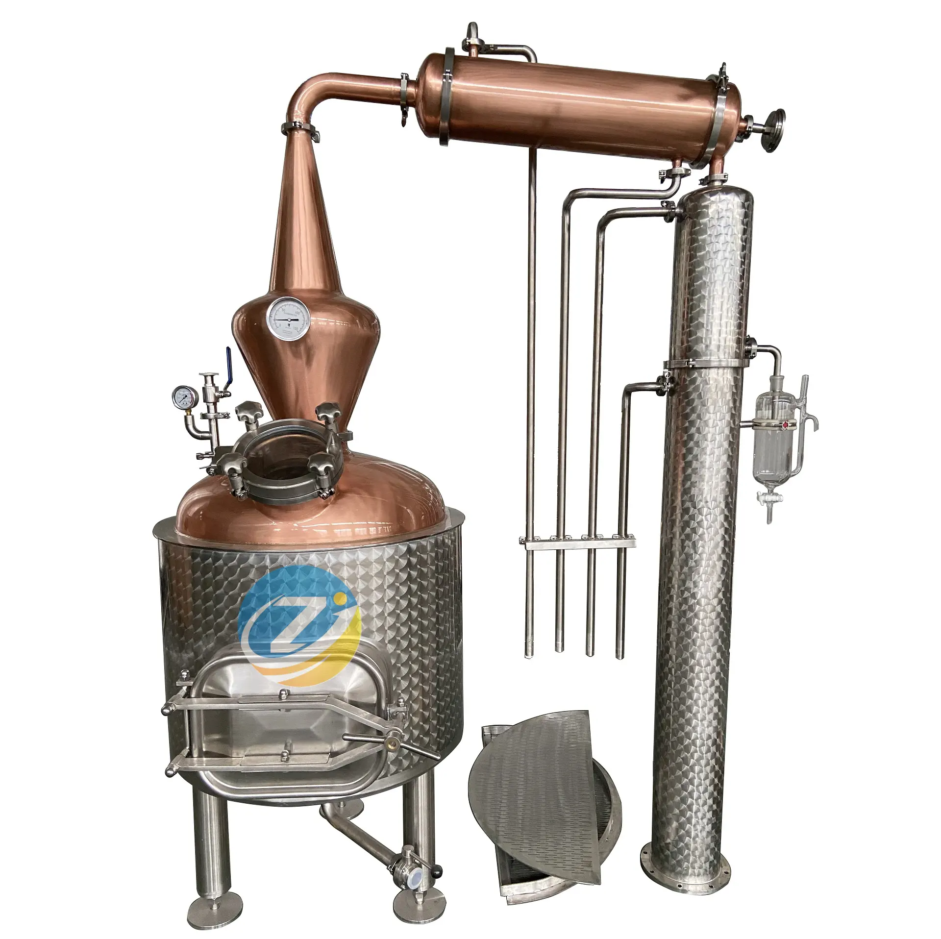 250L Neues Handwerk für ätherisches Öl Hydro lat zur Herstellung einer Dampf destillation maschine für ätherische Öle