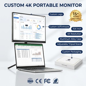 15.6インチ超薄型ポータブルゲーミングモニター 4K UHD HDR FreeSync USB-C LCD内蔵スピーカー PC、ノートパソコン、スマホ、PS5、<span class=keywords><strong>Switch</strong></span>対応 - Product Image 1