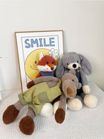 Jouets en peluche super doux anti-stress personnalisés avec logo, en forme d'animaux, avec rembourrage en coton PP, pour cadeaux