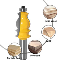 2 seruling mata Router 1/2 "12mm, pisau penggilingan Jalur tangga alat pertukangan
