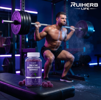 Gummies de créatine monohydrate RH Daily Dose 5000 mg par portion Certifiées HALAL Nutrition Fitness Musculation Haute Intensité