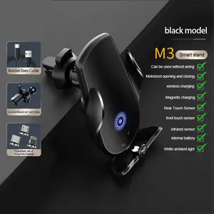 PD Wireless Car Phone Charger Magnet Phone Holder Stand 15W Fast Charging Car Carregador sem fio do carro magnético