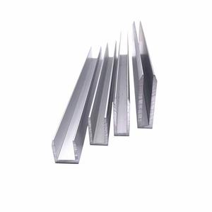 Perfil de puntal de aleación de aluminio y Metal extruido anodizado plateado de alta precisión, producto de pista de canal en forma de C - Product Image 2