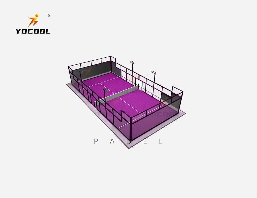 YOCOOL fábrica atacado tribunal padel panorâmica