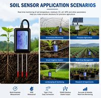 Capteur tout-en-un HONDE avec interface USB 8 en 1 pour l'humidité du sol, la température, l'EC, la salinité, le NPK, le pH, avec enregistreur de données 4G pour l'agriculture intelligente