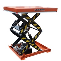 Plateforme élévatrice à ciseaux hydraulique de couleur personnalisée pour charges lourdes