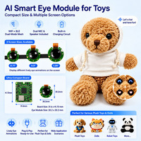 Module oculaire IA avec double affichage dynamique, assistant vocal, Wi-Fi et BLE pour poupées en peluche, robots et entreprises de produits IP