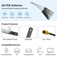 Antenne PCB double bande 2,4 GHz 5,8 GHz 3dBi omnidirectionnelle avec câble U.FL 1,13 mm intégré pour passerelle LoRa et module WiFi
