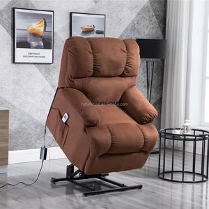 <span class=keywords><strong>Fauteuil</strong></span> inclinable motorisé moderne surdimensionné en tissu, grand <span class=keywords><strong>fauteuil</strong></span> avec fonction massage extensible et structure métallique - Product Image 3