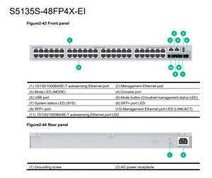 Commutateur Ethernet L2 de Campus à Haute Densité H3C S5135S-48FP4X-EI Neuf, Géré, 48 Ports 1 Gbit/s avec QoS - Product Image 3
