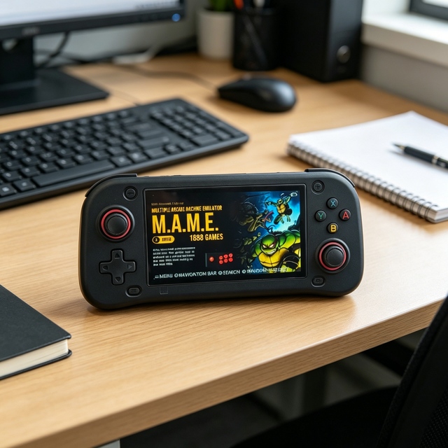 Durable Handheld Game Console Retro Stylish Classic Handheld Game Console with Shockproof Shell for Outdoor Journey