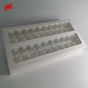 10ml lọ thủy tinh với pallet và hộp gói cho mỹ phẩm và dược phẩm