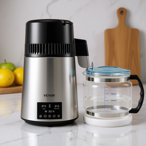 Destilador de Agua Vevor de 750W y 1.1 Galones, Acero Inoxidable 304, Pantalla de Temperatura Dual, Jarra de Vidrio, Uso Doméstico - Product Image 2