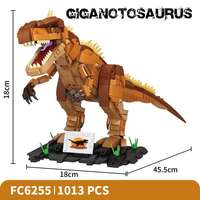 Modelo de Dinosaurio, Bloques de Construcción de Partículas Pequeñas de Plástico ABS, Más de 800 Piezas, Juguete Educativo de Ensamblaje DIY para Mayores de 6 Años, Unisex