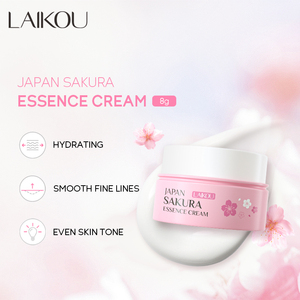 LK97943 8g ครีมบำรุงผิวหน้าจาก LAIKOU ญี่ปุ่น ช่วยลดเลือนริ้วรอย ปรับสีผิวให้สม่ำเสมอ ด้วยไฮยาลูรอนิค แอซิด ซากุระ มอยส์เจอร์ไรซิ่ง ซีรีส์ - Product Image 3