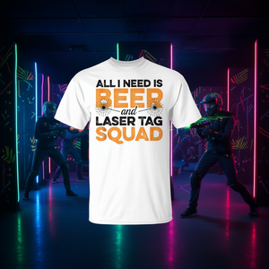 Tout ce dont j'ai besoin, c'est d'un t-shirt Beep And Laser Tag Squad pour les joueurs de Lasergame - Product Image 3