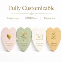 Plantbare Valentijnskaarten van zaadpapier, liefdeskaarten met enveloppen, gepersonaliseerde naam, milieuvriendelijke cadeauverpakking