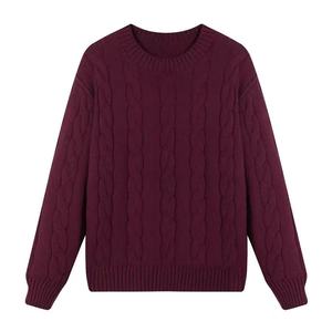 <span class=keywords><strong>Pull</strong></span>-over en tricot <span class=keywords><strong>torsadé</strong></span> en coton, acrylique et laine mélangés, <span class=keywords><strong>col</strong></span> rond uni pour <span class=keywords><strong>homme</strong></span>, fabriqué en Chine, décontracté, classique, basique - Product Image 2