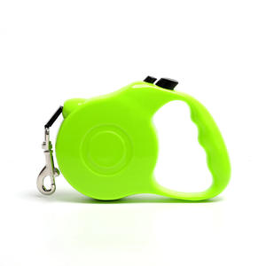 Correa retráctil automática duradera de lujo de 3/5M para perros, Correa deslizante de plástico ABS de Color sólido para perros pequeños y medianos, accesorios para mascotas - Product Image 1