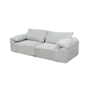 Cross Border Sponge Combination Beanbag <b>Sofa</b> Square Grey Solid Color Two Seater <b>Living</b> <b>Room</b> <b>Sofa</b> - Product Image 1